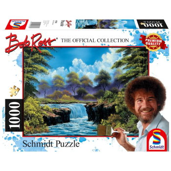 Puzzle 1000 Bob Ross, Wodospad w dolinie